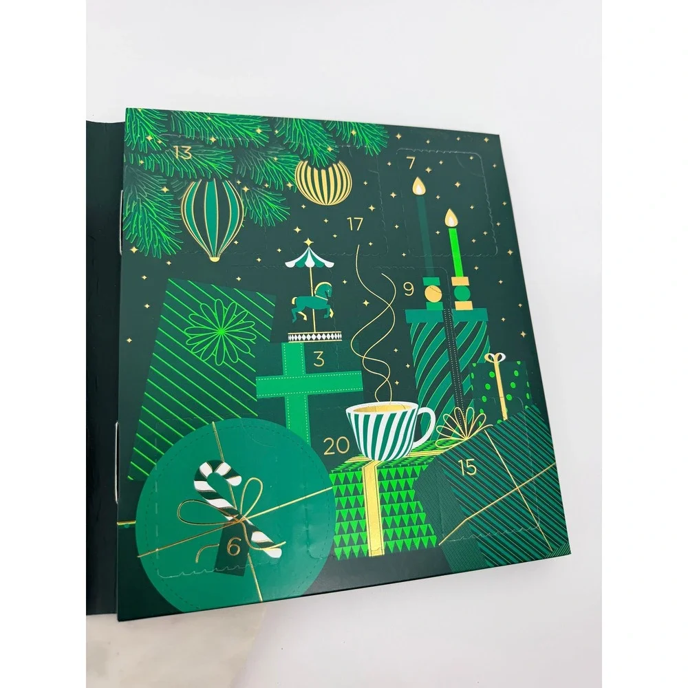 Palais des Thes 24 Days of Tea Advent Calendar Green Gold Holiday Sampler Gift